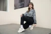 New cotton waffle white pants, women's autumn casual wide-leg pants, spring and autumn tapered straight-leg sweatpants details Picture